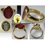 2018 Signet ring for a man in yellow massive gold 18 carats (...)