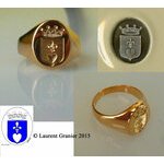2015 Signet ring for man of 10 g of massive yellow gold 18 (...)