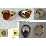 2015 Signet ring for a young lady in yellow massive gold 18 (...)