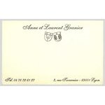 2004 Visiting card of 8.2 x 12.8 cm. Numerical printing on (...)