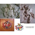 2011 Armoiries sculptées dans un bloc de merisier à partir de (...)