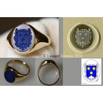 2016 Signet ring for man of 14 to 15 g of yellow gold 18 ct, (...)