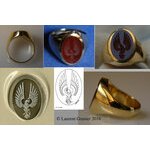2016 Signet ring for a man in yellow massive gold 18 carats (...)