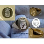 2013 Signet ring for man of 10,9 g in yellow gold 18 ct, (...)