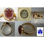 2016 Signet ring for man of 14 to 15 g of yellow gold 18 ct, (...)