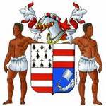 2018 Coat of Arms of Germain Hacquet des Naudières, who (...)