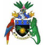 2013 Coat of Arms of Guadeloupe (France) Mixed technic ink (...)