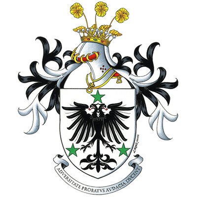 2025 - Réalisation des armes de la famille noble Peyre de Fabrègues (Velay, France). 

Gouache, encre et aquarelle sur papier chiffon à la forme « Arches », 300g/m2, grain fin.

Format papier : 31 x 41 cm