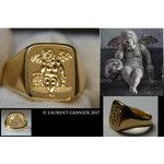 2017 Signet ring for a man in yellow massive gold 18 carats (...)