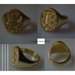 2012 Signet ring for man of 12,8 g of solid yellow gold 14 (...)