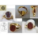 2015 Signet ring for man of 13.4 g of yellow gold 18 ct, (...)