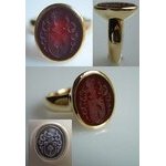 2008 Signet ring antique model for man in yellow gold of 13 (...)