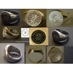 2011 Signet ring for man with a round head of 16 mm in solid (...)