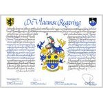 2006 Lettre patente officielle d'armoiries de la famille (…)