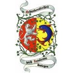 2003 Heraldic rendition playing with the arms of the Lyonnais (…)