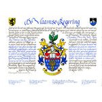 2023 Lettre patente officielle d'armoiries de la famille (…)