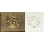2004 Matrice de gaufrage gravée en creux à la main dans une (…)