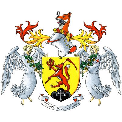 2025 - Création des armes de la famille Calba (Lorraine, France). 

Gouache, encre et aquarelle sur papier chiffon à la forme « Arches », 300g/m2, grain fin.

Format papier : 31 x 41 cm