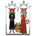 2009 Armes d'alliance sous forme de gisant du XVe siècle des (…)