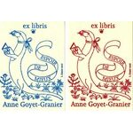 2002 Bookplate (France). Letterpress printing on paper laid (…)