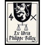 2015 Bookplate (France). Digital black printing on paper laid (…)